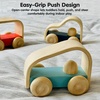 image:imagePlanToys Vroom Car Wooden Push Toy for Toddlers  EcoFriendly Toddler Push Car for Indoor Play  Montessori Fine Motor Learning Toys for KidsVroom Car
