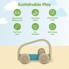image:imagePlanToys Vroom Car Wooden Push Toy for Toddlers  EcoFriendly Toddler Push Car for Indoor Play  Montessori Fine Motor Learning Toys for KidsVroom Car
