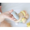 image:imagePlanToys Wooden Bell Rattle and Teether Toy 5250  Pastel Color Collection Sustainably Made from Rubberwood and NonToxic Paints and Dyes
