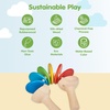 image:imagePlanToys Wooden Clatter Toy  Montessori Sound and Rhythm Toy for Auditory Development Coordination and Sensory Play  Eco Friendly Wooden Rattle Style Musical Toy