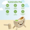 image:imagePlanToys Wooden Hammer Balls Pounding and Hammering Toy 5396  Sustainably Made from Rubberwood and NonToxic Paints and DyesNatur