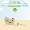 image:imagePlanToys Wooden Hammer Balls Pounding and Hammering Toy 5396  Sustainably Made from Rubberwood and NonToxic Paints and DyesNatur