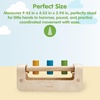 image:imagePlanToys Wooden Hammer Balls Pounding and Hammering Toy 5396  Sustainably Made from Rubberwood and NonToxic Paints and DyesPounding Bench