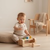 image:imagePlanToys Wooden Hammer Balls Pounding and Hammering Toy 5396  Sustainably Made from Rubberwood and NonToxic Paints and DyesPounding Bench