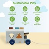 image:imagePlanToys Wooden Pull Along Drummer  Musical Toy that Encourages Rhythm Coordination amp Focus  Montessori EcoFriendly Educational Toy for Active amp Imaginative PlaySorting Bus  Orchard
