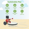 image:imagePlanToys Wooden Pull Along Drummer  Musical Toy that Encourages Rhythm Coordination amp Focus  Montessori EcoFriendly Educational Toy for Active amp Imaginative PlayPull Along Drummer