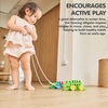 image:imagePlanToys Wooden Pull Along Drummer  Musical Toy that Encourages Rhythm Coordination amp Focus  Montessori EcoFriendly Educational Toy for Active amp Imaginative PlayDancing Alligator  Green