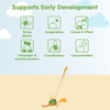 image:imagePlanToys Wooden Push Along Duck Toy  Montessori Walking Movement and Cause Effect Play Activity  Eco Friendly Pull and Push Toy for Early Development
