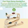 image:imagePlanToys Wooden Ramp Racer for Kids  Montessori Inspired Car Ramp Toy with 3 Racing Cars  Eco Friendly Toddler Toy for Motion Play Coordination amp Cause and Effect LearningRamp Racer