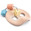 image:imagePlanToys Wooden Shape Sorter and Teether Baby Toy 5259  Pastel Color Collection Sustainably Made from Rubberwood and NonToxic Paints and Dyes  EcoFriendly PlanWood