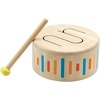 image:imagePlanToys Wooden Solid Drum Musical Instrument for Kids  Montessori Rhythm and Sound Exploration Toy  Eco Friendly Wooden Percussion Drum for Early Music Learning