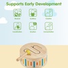 image:imagePlanToys Wooden Solid Drum Musical Instrument for Kids  Montessori Rhythm and Sound Exploration Toy  Eco Friendly Wooden Percussion Drum for Early Music Learning