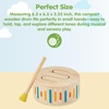 image:imagePlanToys Wooden Solid Drum Musical Instrument for Kids  Montessori Rhythm and Sound Exploration Toy  Eco Friendly Wooden Percussion Drum for Early Music Learning