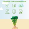 image:imagePlanToys Wooden Stacking Rocket Toy for Toddlers  Montessori Educational STEM Learning Toy  Colorful Wooden Rocket Ship Stacker for Fine Motor Skills Problem Solving Preschool GiftStacking Tree