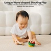 image:imagePlanToys Wooden Stacking Rocket Toy for Toddlers  Montessori Educational STEM Learning Toy  Colorful Wooden Rocket Ship Stacker for Fine Motor Skills Problem Solving Preschool GiftWave Stacker