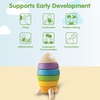 image:imagePlanToys Wooden Stacking Rocket Toy for Toddlers  Montessori Educational STEM Learning Toy  Colorful Wooden Rocket Ship Stacker for Fine Motor Skills Problem Solving Preschool GiftStacking Rocket