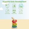 image:imagePlanToys Wooden Stacking Rocket Toy for Toddlers  Montessori Educational STEM Learning Toy  Colorful Wooden Rocket Ship Stacker for Fine Motor Skills Problem Solving Preschool GiftTwist  Sort