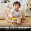 image:imagePlanToys Wooden Stacking Rocket Toy for Toddlers  Montessori Educational STEM Learning Toy  Colorful Wooden Rocket Ship Stacker for Fine Motor Skills Problem Solving Preschool GiftStacking Ring Cups