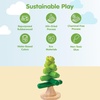 image:imagePlanToys Wooden Stacking Rocket Toy for Toddlers  Montessori Educational STEM Learning Toy  Colorful Wooden Rocket Ship Stacker for Fine Motor Skills Problem Solving Preschool GiftStacking Tree
