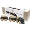 image:imagePlanToys Celebration Wooden Train Set with Photo Slot amp Chalkboard  Customizable Keepsake 3 Pcs Pull Toy Made with Sustainable Rubberwood for KidsClassic Train