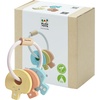 image:imagePlanToys Wooden Pastel Baby Key Rattle  Montessori Sensory Toy for Newborns Infants amp Toddlers  EcoFriendly Wooden Baby Toy for Fine Motor Skills Visual amp Auditory Development