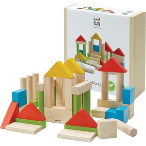 image:imagePlanToys Creative Blocks Wooden Montessori Building and Imagination Toy in Orchard Shade  Fine Motor Spatial Reasoning and Early STEM Learning Activity  Eco Friendly Open Ended Play SetWooden Building Blocks