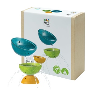 image:imagePlanToys Fountain Bowl Set Montessori Water Play Toys for Toddlers  Sensory Bath amp Beach Toy  STEM Toy for 1 Year Old  EcoFriendly Pouring amp Scooping Bowls