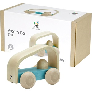 image:imagePlanToys Vroom Car Wooden Push Toy for Toddlers  EcoFriendly Toddler Push Car for Indoor Play  Montessori Fine Motor Learning Toys for KidsVroom Car