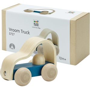 image:imagePlanToys Vroom Car Wooden Push Toy for Toddlers  EcoFriendly Toddler Push Car for Indoor Play  Montessori Fine Motor Learning Toys for KidsVroom Truck