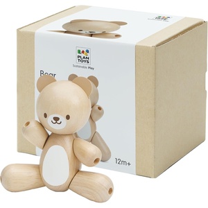 image:imagePlanToys Wooden Bear Grasping Montessori Toy  EcoFriendly Educational Toy for Motor Skill Development Coordination amp Auditory Learning