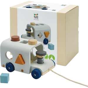 image:imagePlanToys Wooden Pull Along Drummer  Musical Toy that Encourages Rhythm Coordination amp Focus  Montessori EcoFriendly Educational Toy for Active amp Imaginative PlaySorting Bus  Orchard