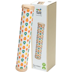 image:imagePlanToys Wooden Rain Maker Musical Toy for Toddlers  Baby Rain Stick for Sensory amp Auditory Development  EcoFriendly Educational Toy for 12 Months