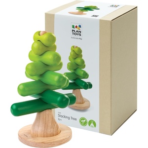 image:imagePlanToys Wooden Stacking Rocket Toy for Toddlers  Montessori Educational STEM Learning Toy  Colorful Wooden Rocket Ship Stacker for Fine Motor Skills Problem Solving Preschool GiftStacking Tree
