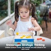 image:imagePlanToys 2in1 Wooden Shuffleboard amp Disc Flicking Game  Reversible Tabletop Game for Kids  Indoor Montessori Toy for Toddlers amp Preschoolers  EcoFriendly STEM Learning Game for Ages 3