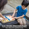 image:imagePlanToys 2in1 Wooden Shuffleboard amp Disc Flicking Game  Reversible Tabletop Game for Kids  Indoor Montessori Toy for Toddlers amp Preschoolers  EcoFriendly STEM Learning Game for Ages 3