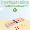 image:imagePlanToys 2in1 Wooden Shuffleboard amp Disc Flicking Game  Reversible Tabletop Game for Kids  Indoor Montessori Toy for Toddlers amp Preschoolers  EcoFriendly STEM Learning Game for Ages 3