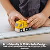 image:imagePlanToys 3 Piece Road Construction Vehicle Set 6087  Sustainably Made from Rubberwood and NonToxic Paints and DyesMaintenance Vehicle