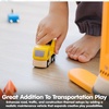 image:imagePlanToys 3 Piece Road Construction Vehicle Set 6087  Sustainably Made from Rubberwood and NonToxic Paints and DyesMaintenance Vehicle