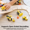 image:imagePlanToys 3 Piece Road Construction Vehicle Set 6087  Sustainably Made from Rubberwood and NonToxic Paints and DyesRoad Construction Set 2