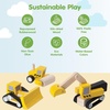 image:imagePlanToys 3 Piece Road Construction Vehicle Set 6087  Sustainably Made from Rubberwood and NonToxic Paints and DyesRoad Construction Set 2