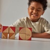 image:imagePlanToys Animal Puzzle Cubes Wooden Picture Block Puzzle for Kids Ages 3  Montessori Educational Toy that Builds Creativity ProblemSolving amp Cognitive Skills  EcoFriendly Learning ToyGeo Pattern Cubes