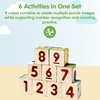 image:imagePlanToys Animal Puzzle Cubes Wooden Picture Block Puzzle for Kids Ages 3  Montessori Educational Toy that Builds Creativity ProblemSolving amp Cognitive Skills  EcoFriendly Learning ToyAnimal Puzzle Cubes