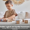 image:imagePlanToys Animal Puzzle Cubes Wooden Picture Block Puzzle for Kids Ages 3  Montessori Educational Toy that Builds Creativity ProblemSolving amp Cognitive Skills  EcoFriendly Learning ToyAnimal Puzzle Cubes