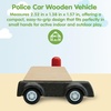 image:imagePlanToys Blue Truck Wooden Montessori Vehicle Toy  Early Movement Imagination and Practical Life Exploration  Eco Friendly Truck for Indoor and Outdoor PlayPolice Car