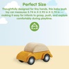 image:imagePlanToys Blue Truck Wooden Montessori Vehicle Toy  Early Movement Imagination and Practical Life Exploration  Eco Friendly Truck for Indoor and Outdoor PlayYellow Car