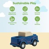 image:imagePlanToys Blue Truck Wooden Montessori Vehicle Toy  Early Movement Imagination and Practical Life Exploration  Eco Friendly Truck for Indoor and Outdoor PlayBlue Truck