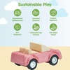 image:imagePlanToys Blue Truck Wooden Montessori Vehicle Toy  Early Movement Imagination and Practical Life Exploration  Eco Friendly Truck for Indoor and Outdoor PlayPink Sports Car