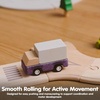 image:imagePlanToys Blue Truck Wooden Montessori Vehicle Toy  Early Movement Imagination and Practical Life Exploration  Eco Friendly Truck for Indoor and Outdoor PlayPurple Delivery Truck