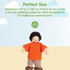 image:imagePlanToys Boy Wooden Dollhouse Figurine  Poseable 112 Scale Mini Doll 4 Inch  Dollhouse Accessories for Pretend Play  EcoFriendly Montessori Toy for Kids Ages 3Asian Boy