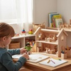 image:imagePlanToys Boy Wooden Dollhouse Figurine  Poseable 112 Scale Mini Doll 4 Inch  Dollhouse Accessories for Pretend Play  EcoFriendly Montessori Toy for Kids Ages 3Hispanic Boy